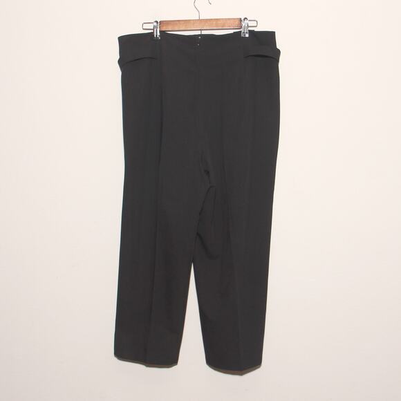 Worthington Black Crop Wide Leg Pants Size 14 High Waist - Picture 2 of 8